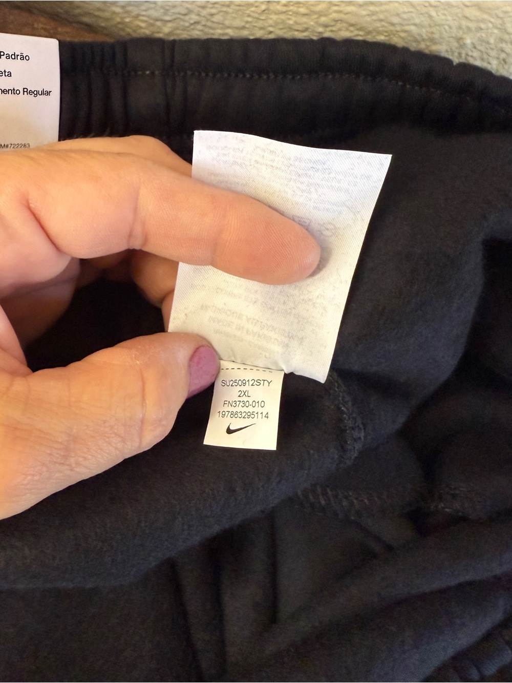 Nike Men’s Open Hem Fleece Pocket Sweatpants, Black, Size XXL - Picture 13 of 16